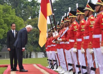 Presiden Jokowi Sambut Presiden Jerman Frank-Walter Steinmeier di Istana Bogor