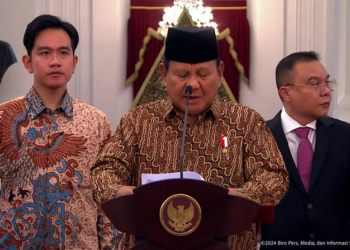 Presiden Prabowo Subianto dan Wakil Presiden Gibran Rakabuming Raka Umumkan Susunan Kabinet Merah Putih Periode 2024-2029