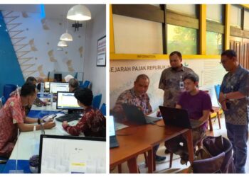 PKN STAN Dampingi Wajib Pajak Lapor SPT Tahunan di KPP Madya Pondok Aren